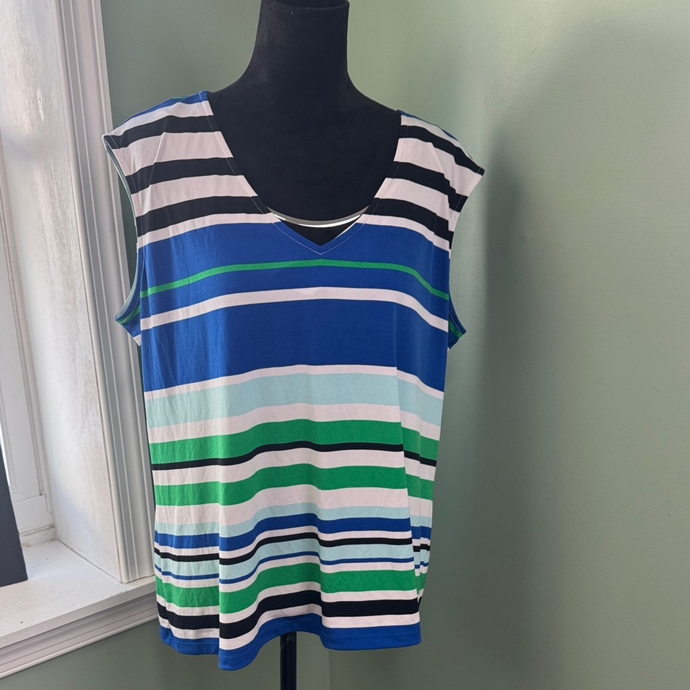 Calvin Klein Striped Top 1X
